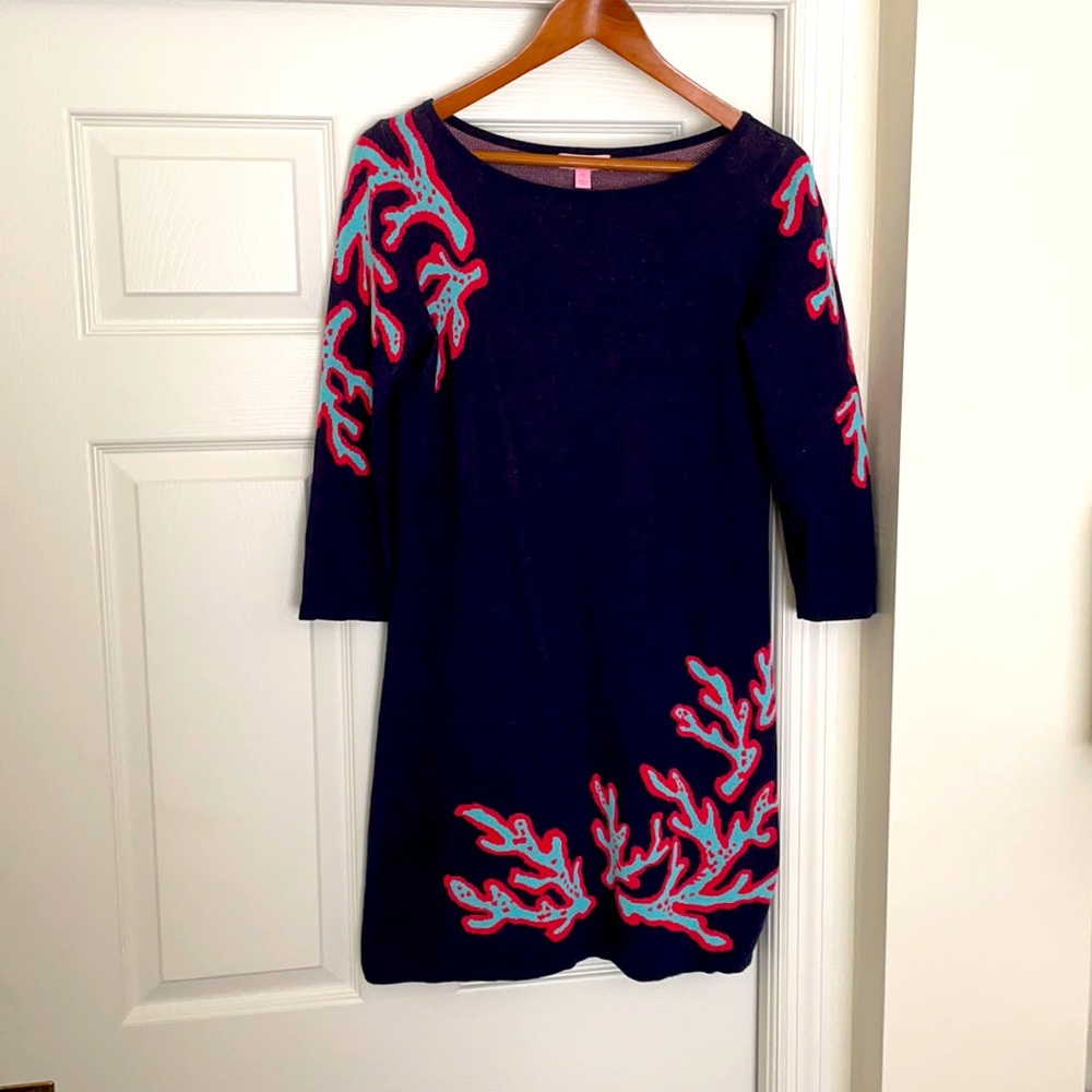 Lilly Pulitzer Coral Sweater Dress